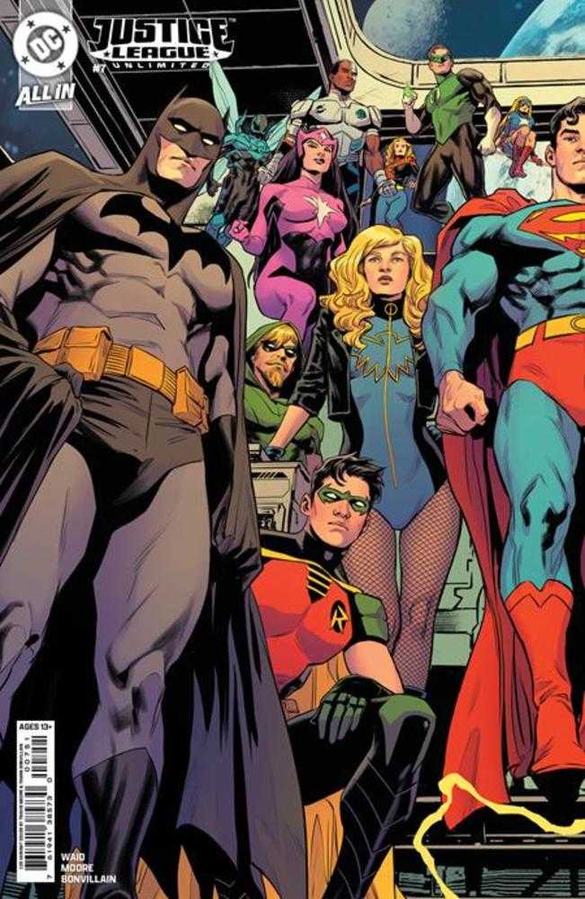 Justice League Unlimited #7 Cover G 1:25 Travis Moore Connecting Card Stock Variant (We Are Yesterday)