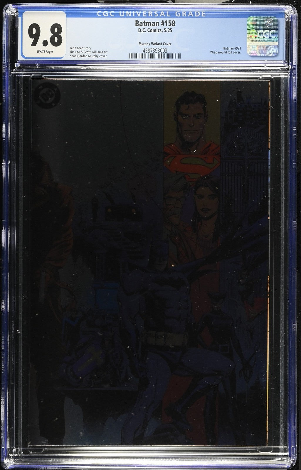 Batman #158 CGC 9.8 Sean Gordon Murphy DC Showcase Wraparound Foil Variant