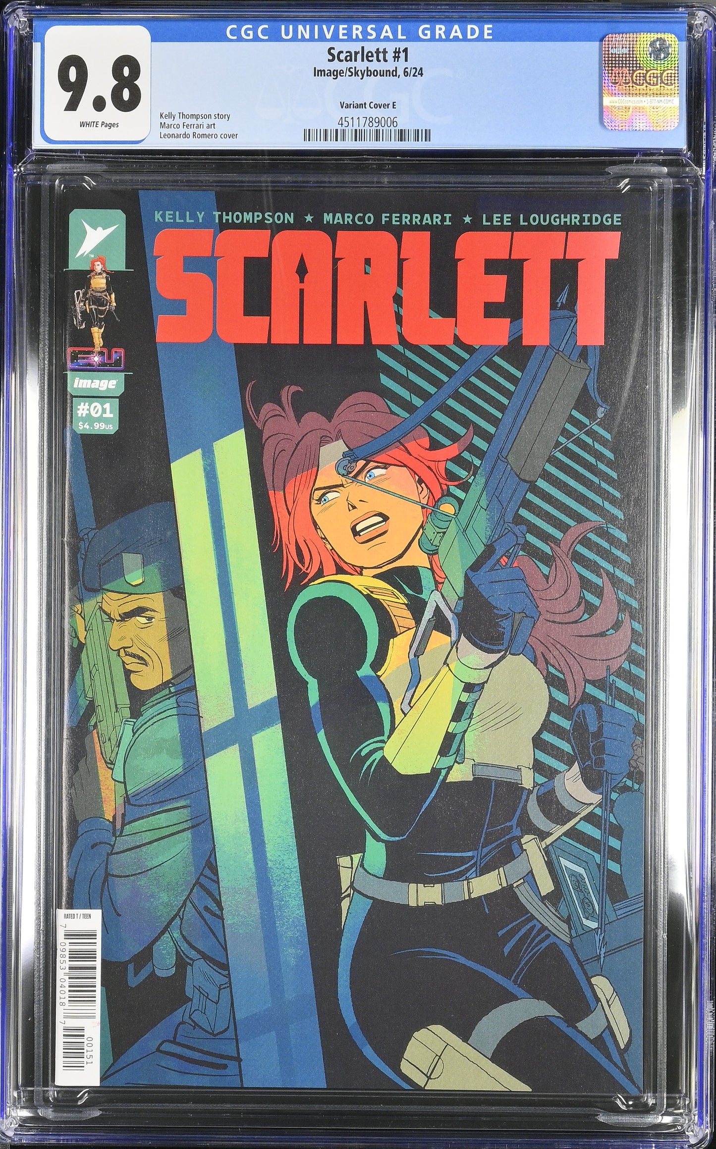 Scarlett (Image Comics) #1 CGC 9.8 Leonardo Romero Incentive Variant (1:50)
