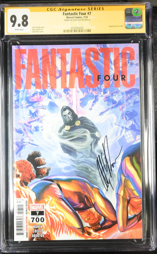 Fantastic Four #7 CGC 9.8 - Alex Ross Regular Signed Alex Ross