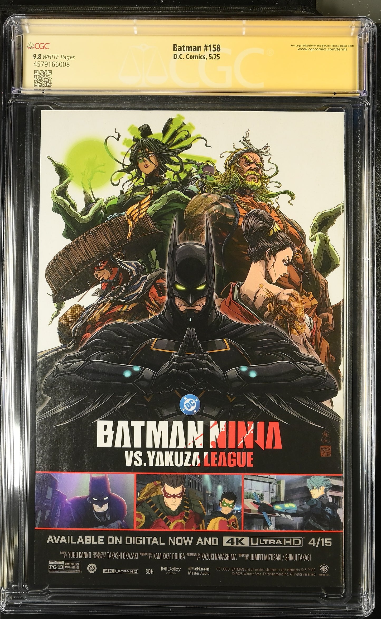 Batman #158 CGC 9.8 Signed Jim Lee Cover A Jim Lee & Scott Williams