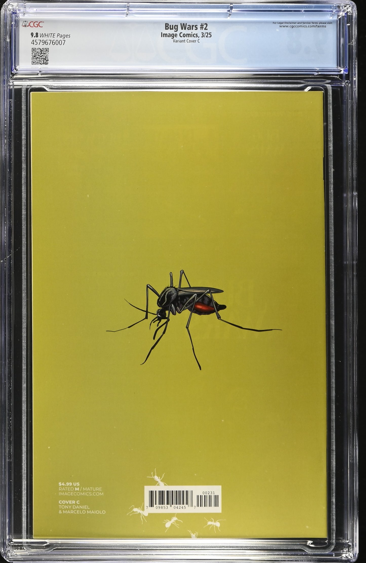 Bug Wars #2 CGC 9.8 1:25 Tony Daniel & Marcelo Maiolo Variant (Mature)