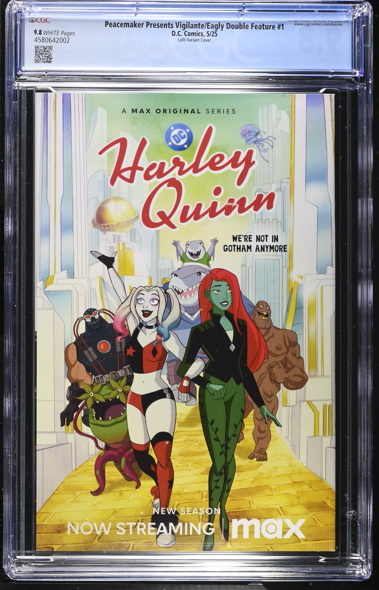 Peacemaker Presents The Vigilante Eagly Double Feature #1 (Of 5) CGC 9.8 1:25 Matteo Lolli Card Stock Variant (Mature)