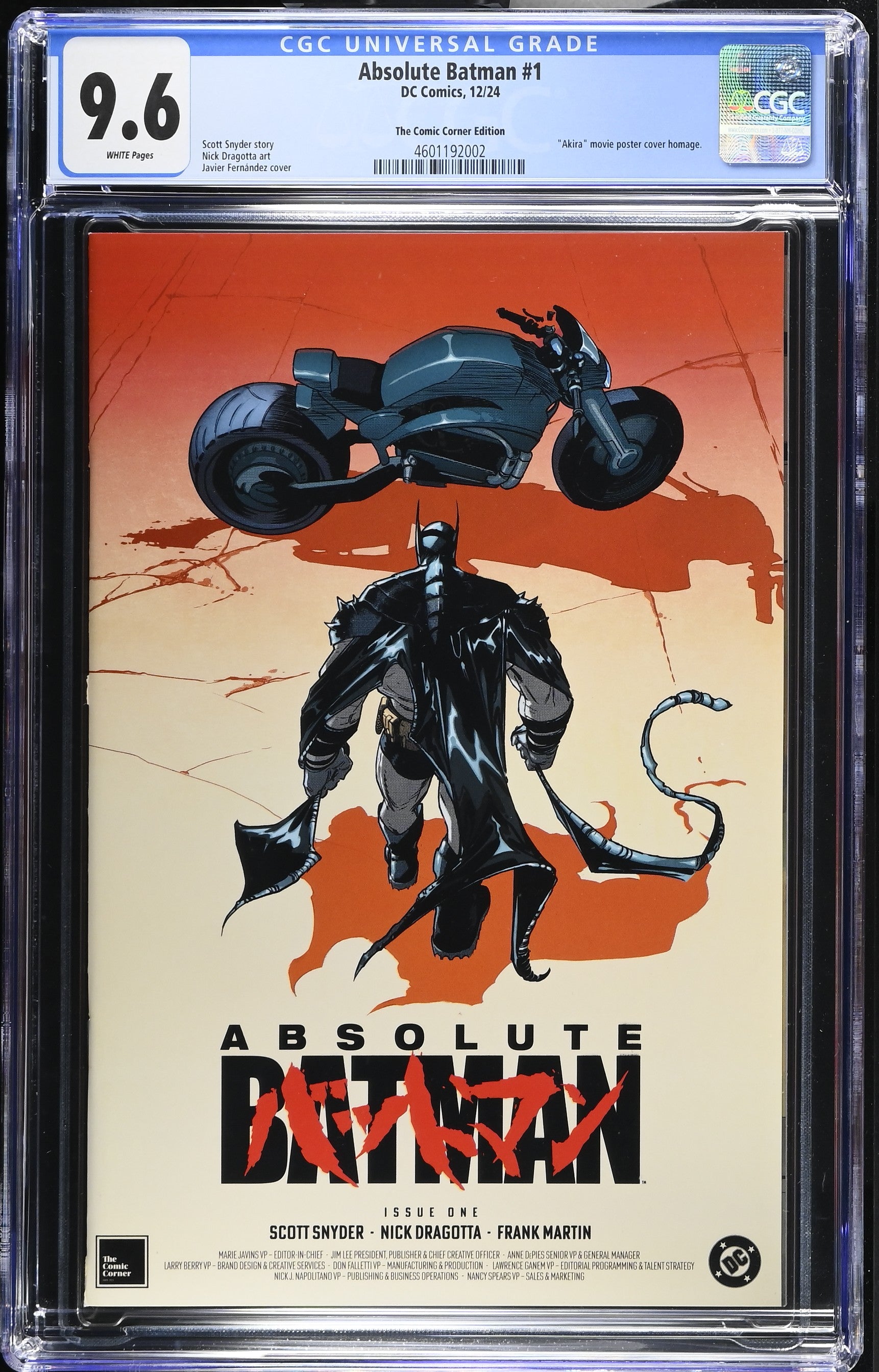 Absolute Batman #1 CGC 9.6 - Javier Fernandéz NYCC Exclusive