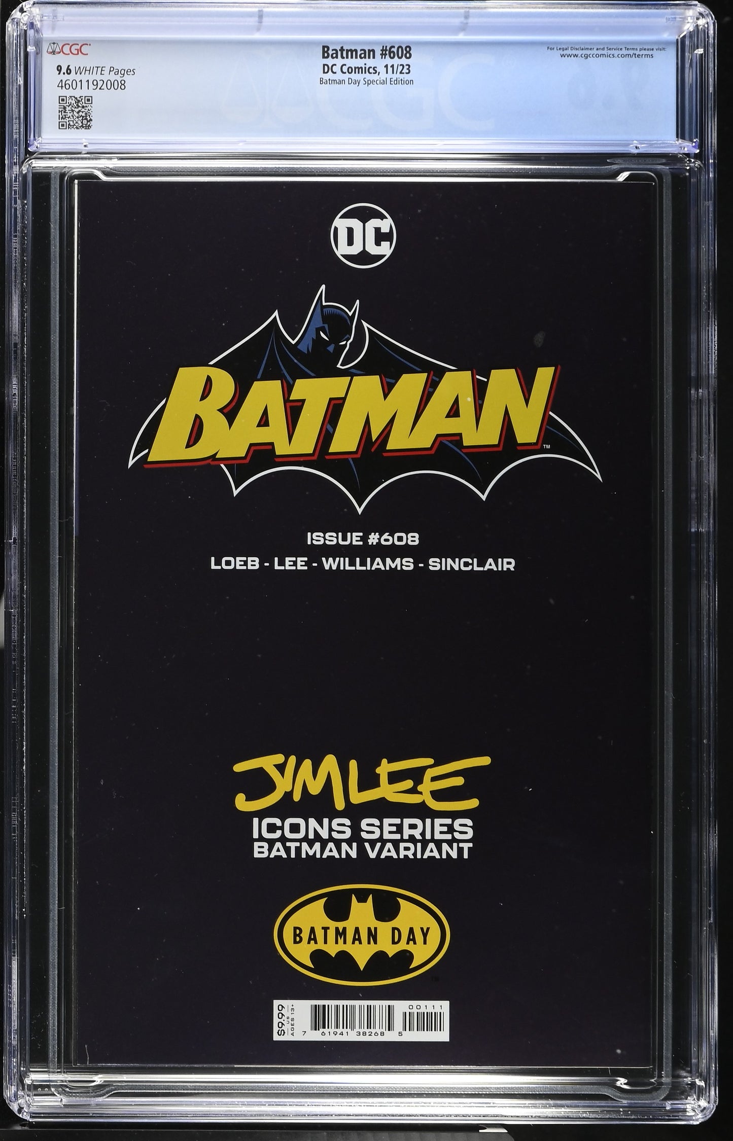 Batman #608 CGC 9.6 - Batman Day 2023 Foil Variant Special Edition