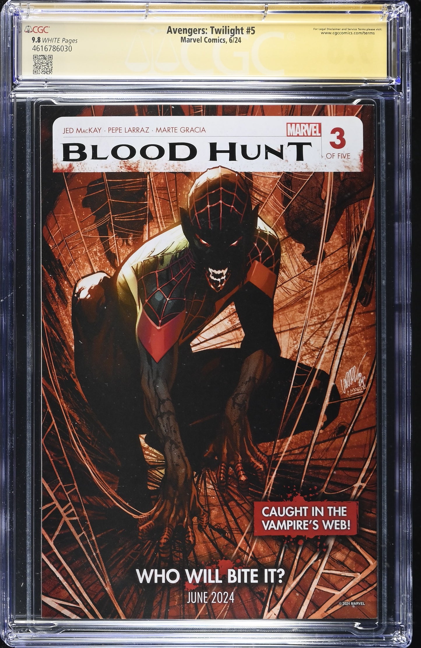 Avengers: Twilight #5 CGC 9.8 Signed Alex Ross Alex Ross Cover