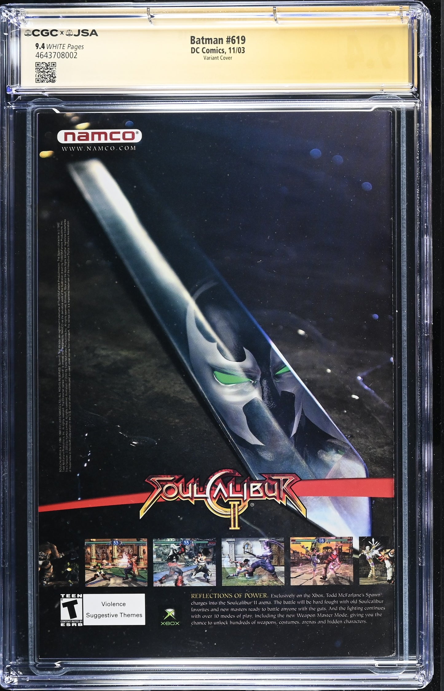 Batman #619 CGC 9.4 Jim Lee Signed Villain Gatefold cover