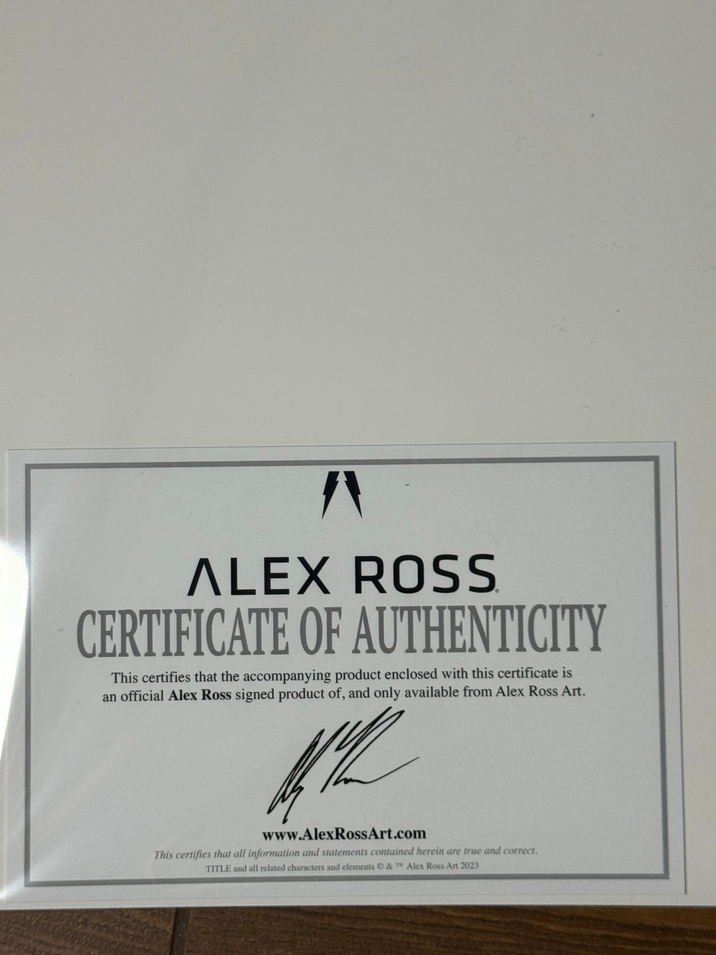 All New All Different Avengers #1 Signed by Alex Ross with COA