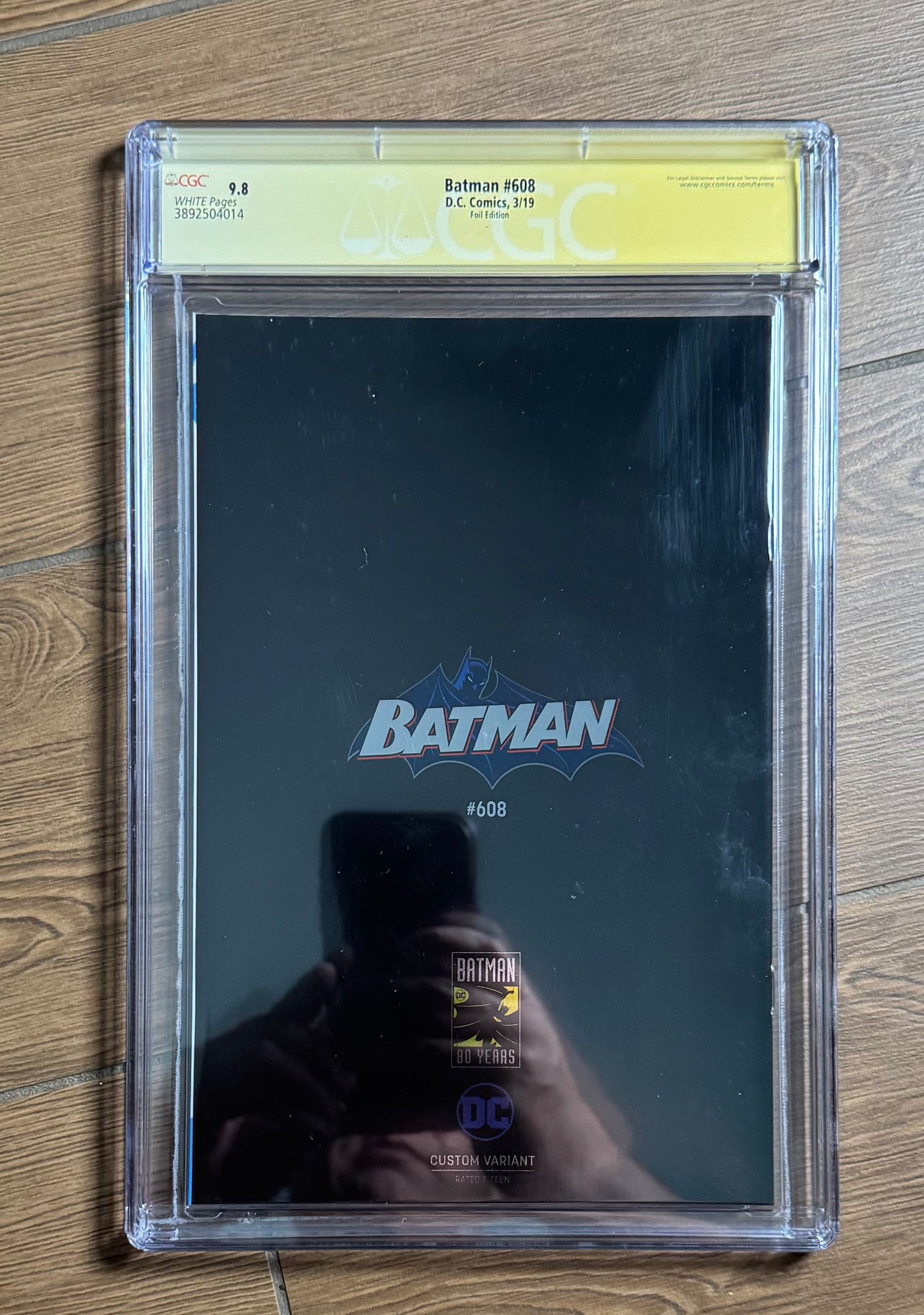 Batman #608 CGC 9.8 Signed Jim Lee Jim Lee Foil Cover