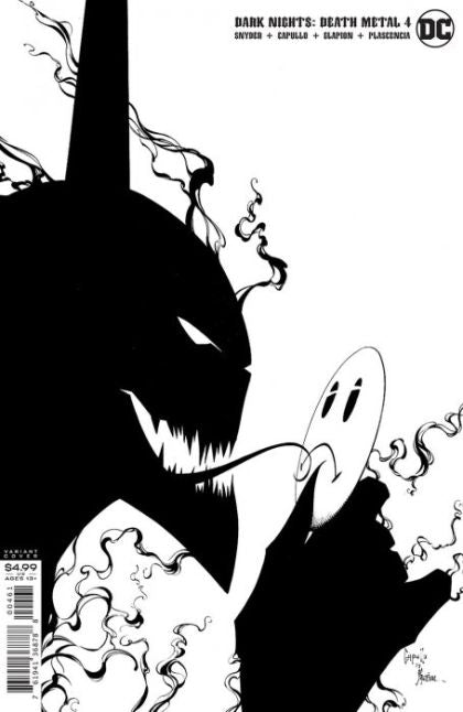 Dark Nights: Death Metal #4 Incentive Greg Capullo & Jonathan Glapion Black & White Cover