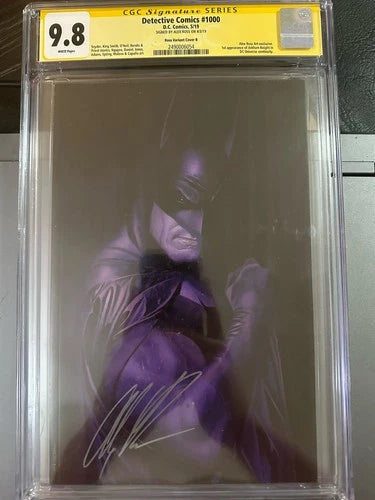 Detective Comics #1000 CGC 9.8 Alex Ross Virgin Signed by Alex Ross