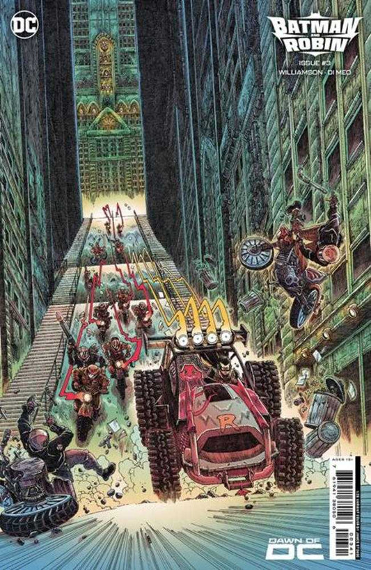 Batman And Robin #3 Cover E 1:25 James Stokoe Card Stock Variant