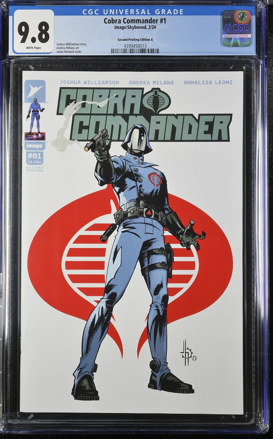Cobra Commander (Image Comics) #1 CGC 9.8 2nd Printing Jason Howard 'Cobra