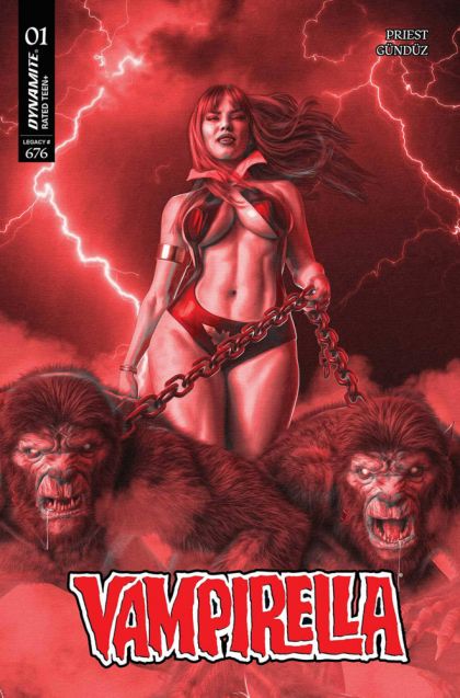 Vampirella, Vol. 8 #1 Mark Spears Incentive Fiery Red Variant