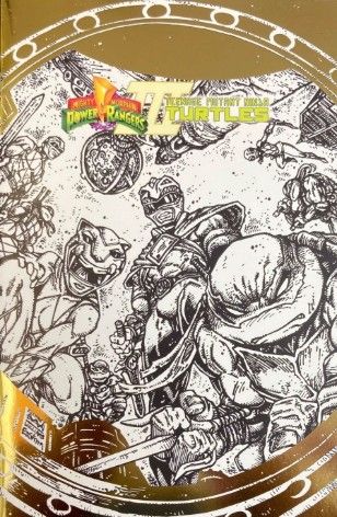 Mighty Morphin Power Rangers / Teenage Mutant Ninja Turtles, Vol. 3 #0 Kevin Eastman SDCC Exclusive Foil Variant