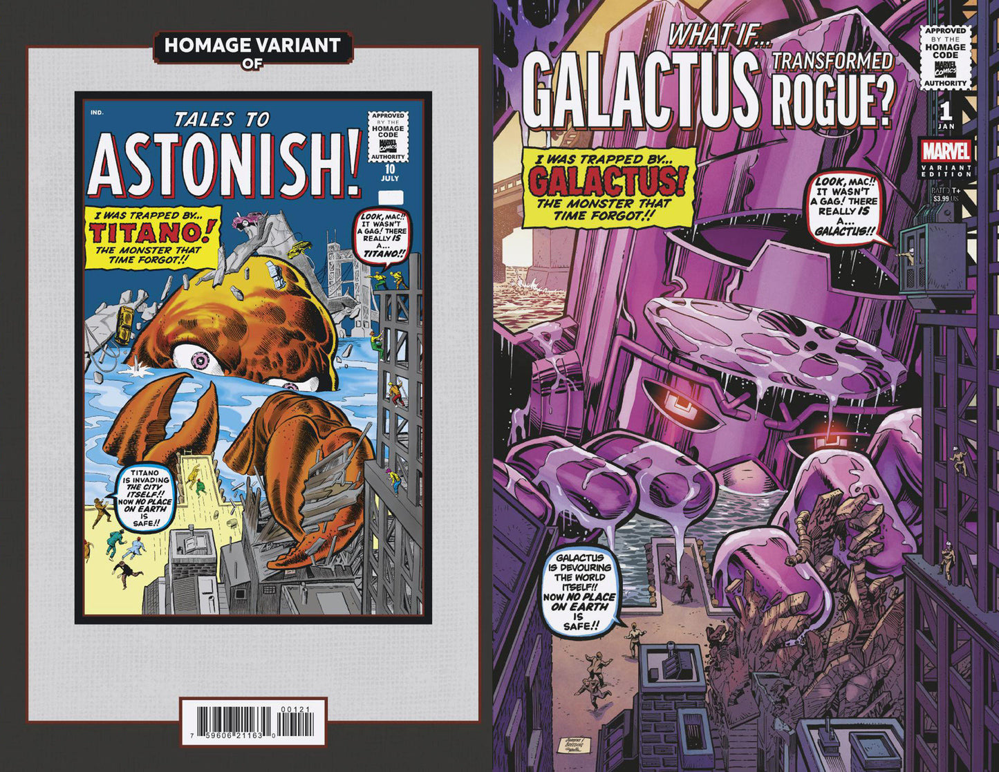 What If...? Galactus: Galactus Transformed Rogue? #1 Dan Jurgens Sci-Fi Homage V Ariant