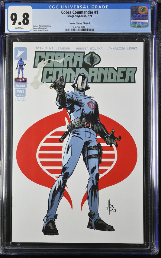 Cobra Commander (Image Comics) #1 CGC 9.8 2nd Printing Jason Howard 'Cobra Commander' Variant