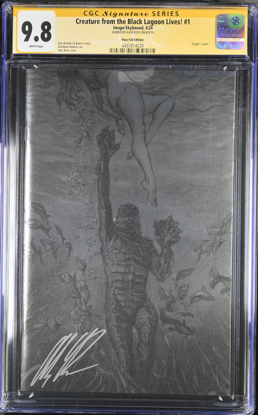 Universal Monsters The Creature From The Black Lagoon Lives #1 1:75 Alex Ross Variant signed Alex Ross