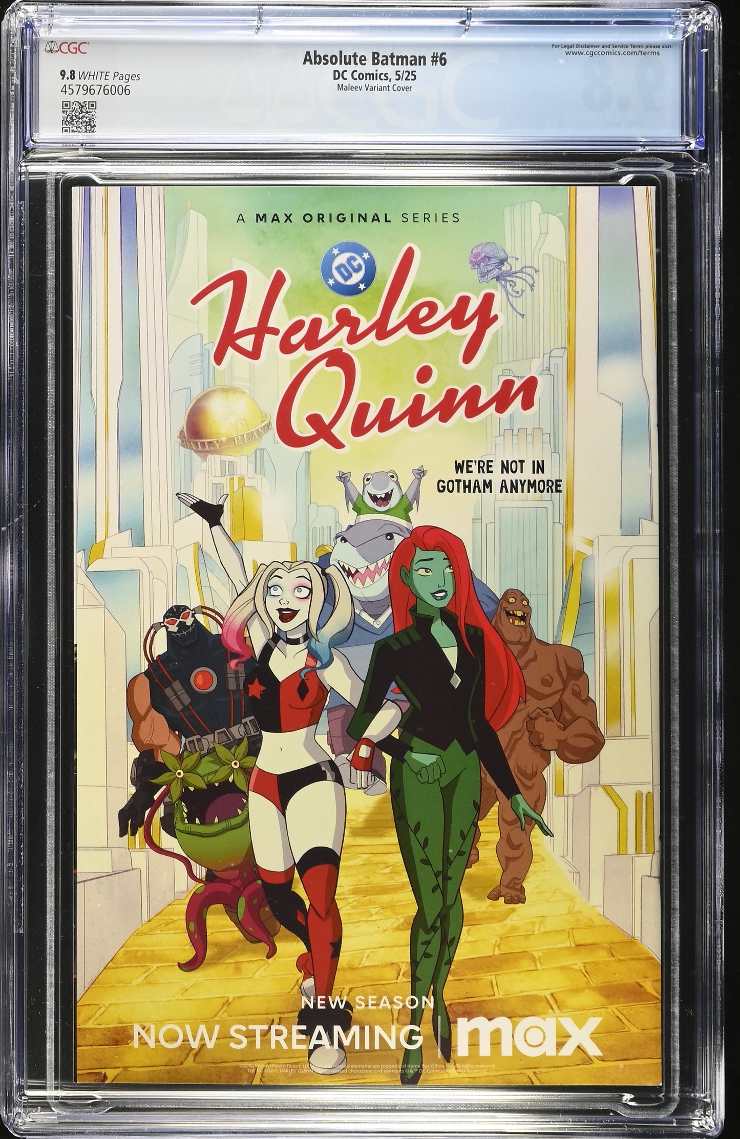 Absolute Batman #6 CGC 9.8 1:50 Alex Maleev Card Stock Variant