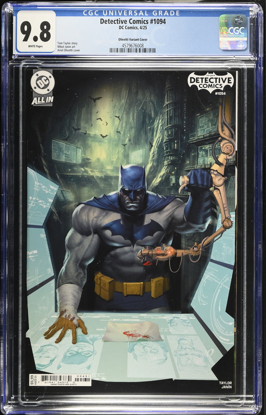 Detective Comics #1094 CGC 9.8 Ariel Olivetti Card Stock Variant