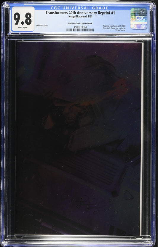 Transformers 40th Anniversary Edition #1 CGC 9.8 John Giang - 2024 NYCC - East Side Comics - Megatron Foil