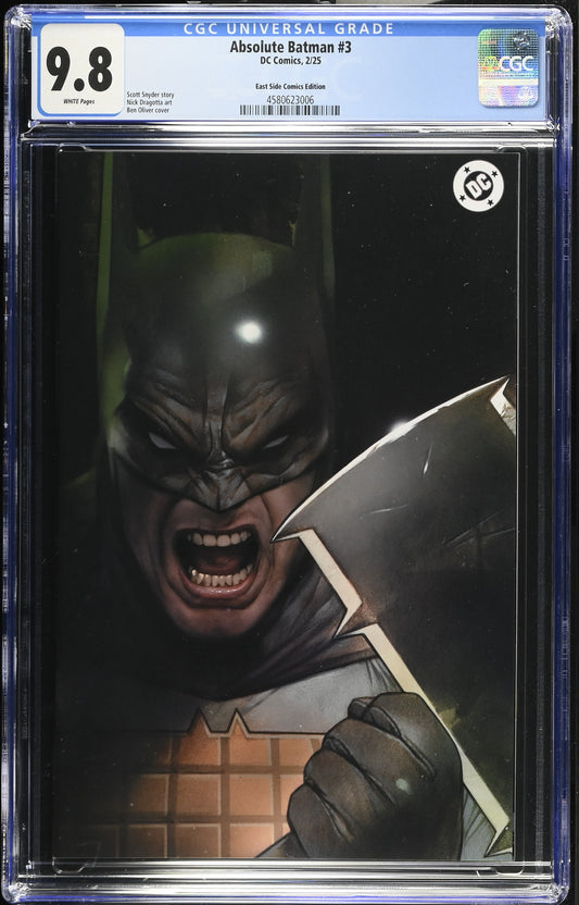 Absolute Batman #3 CGC 9.8 East Side Ben Oliver Comics Edition