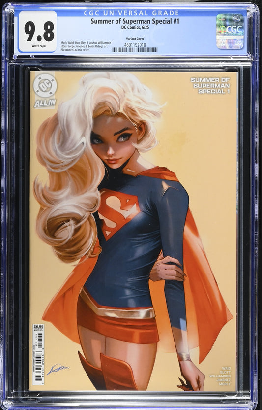 Summer Of Superman Special #1  CGC 9.8 Lozano variant