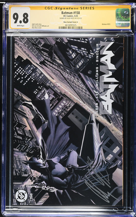 Batman #158 CGC 9.8 Signed Alex Ross Cover