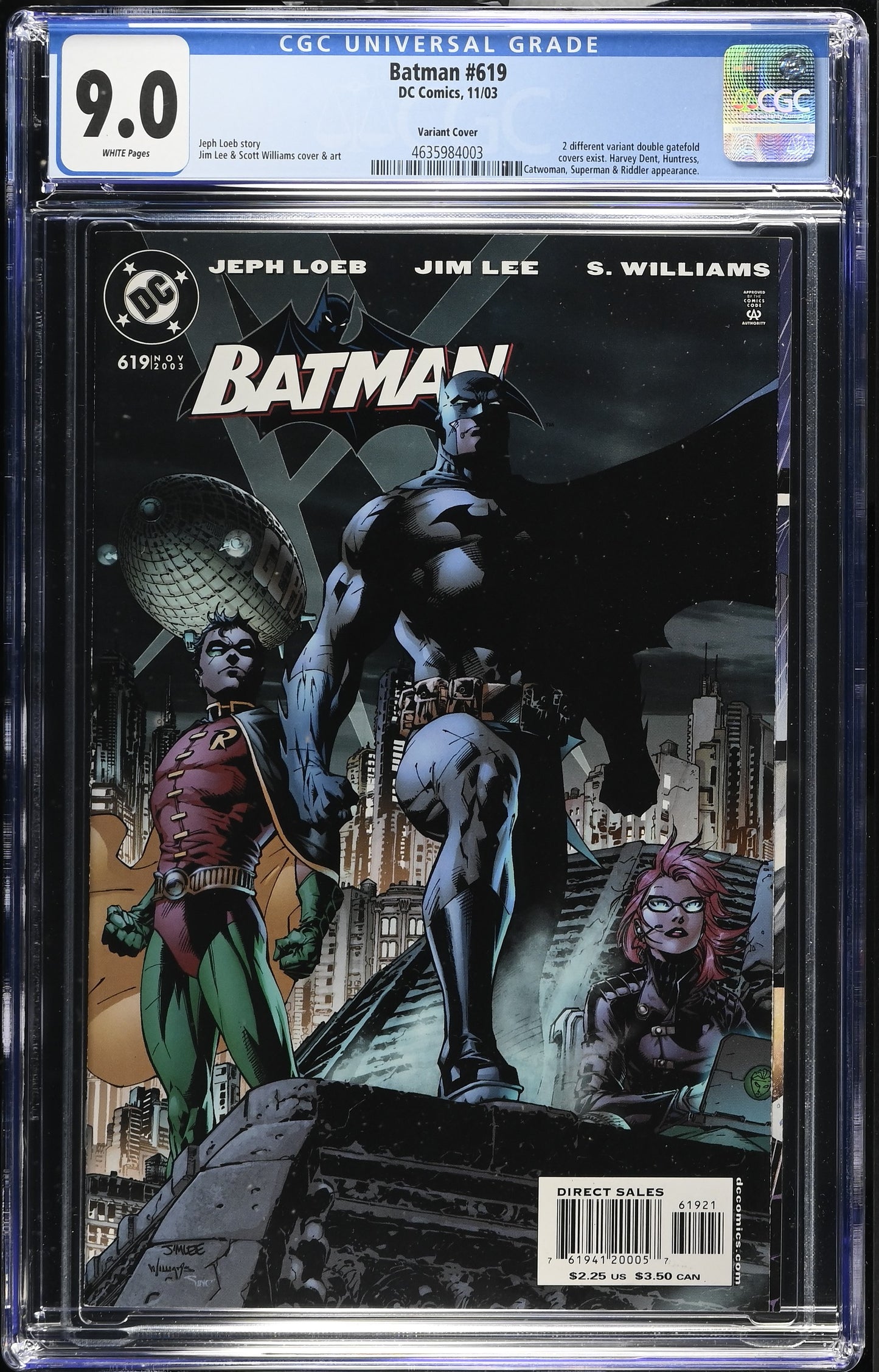 Batman #619 CGC 9.0 Edition Cover A Jim Lee