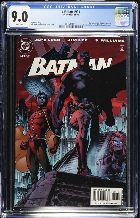 Batman #619 CGC 9.0 Direct Edition Cover A Jim Lee