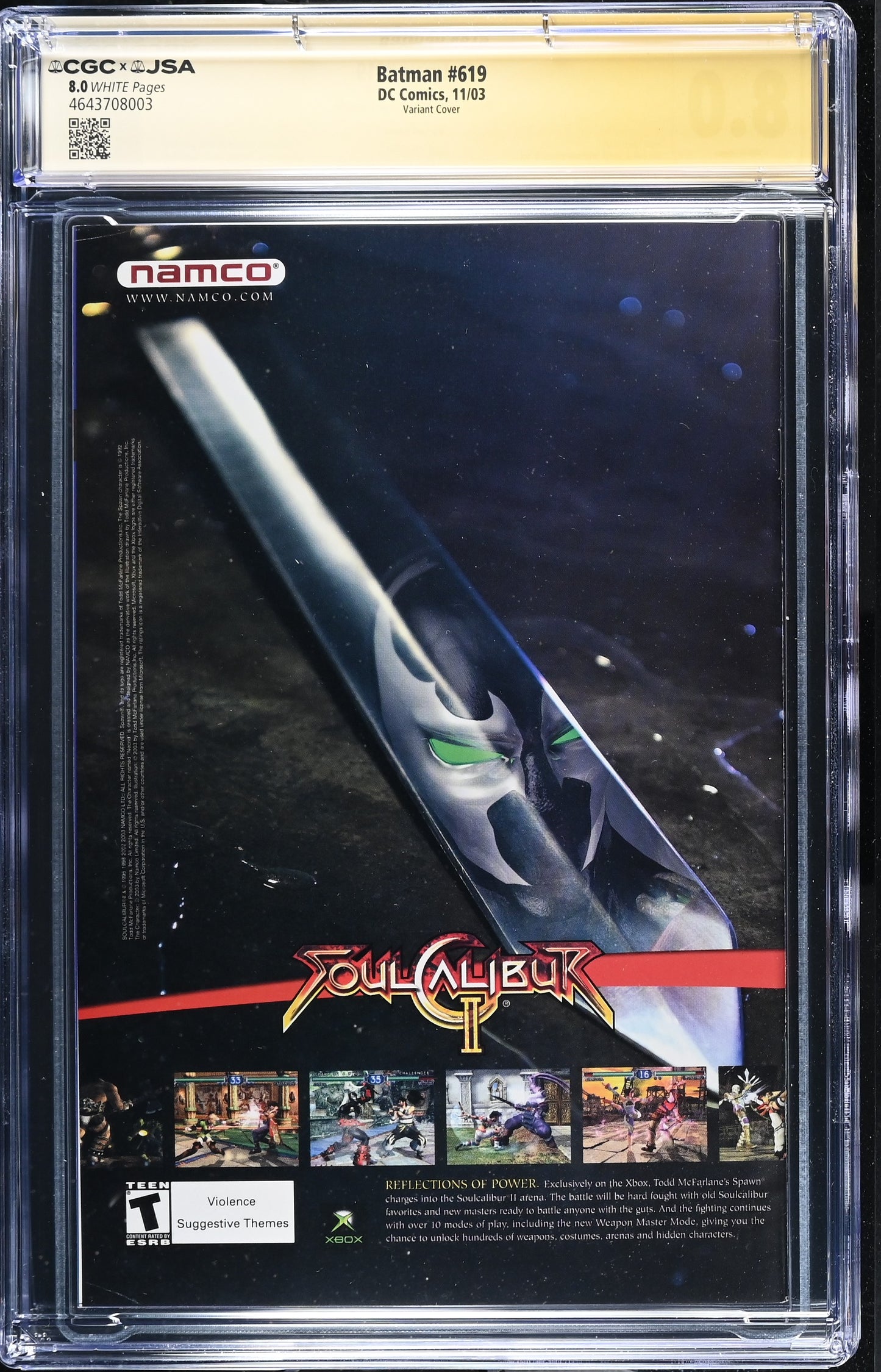 Batman #619 CGC 8.0 Jim Lee Signed Villain Gatefold cover