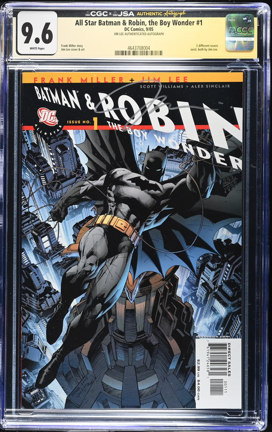 All Star Batman And Robin The Boy Wonder #1 CGC 9.6 Signed Jim Lee