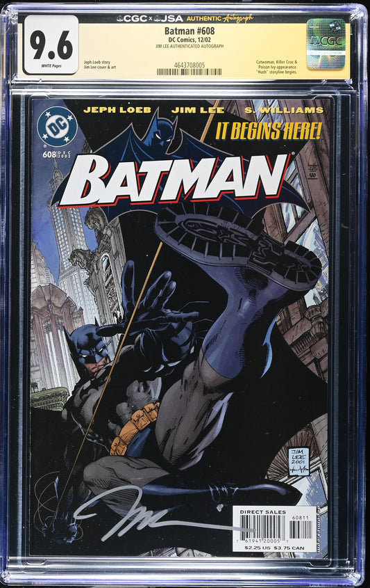 Batman #608 CGC 9.6 Signed Jim Lee