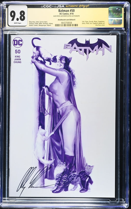 Batman #50 CGC 9.8 Signed Alex Ross Cover B