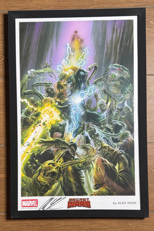 Fantastic Four Poster Signed by Alex Ross