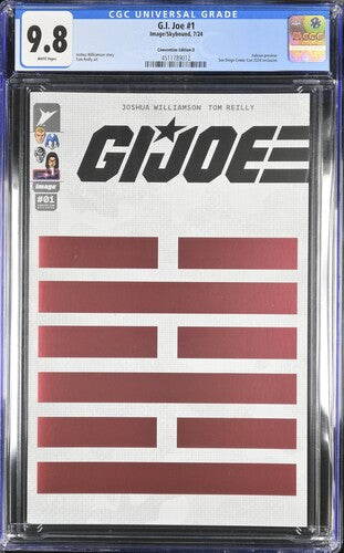 G.I. JOE #1 CGC 9.8 SDCC EXCL SKYBOUND ASHCAN ARASHIKAGE FOIL VARIANT