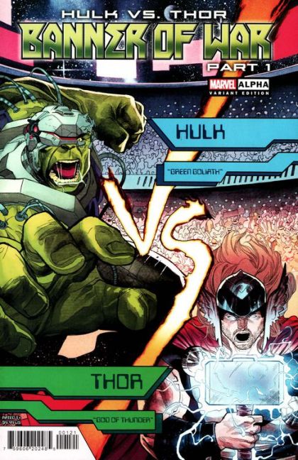 Hulk vs. Thor: Banner of War Alpha #1 Incentive Martin Coccolo Variant Cover